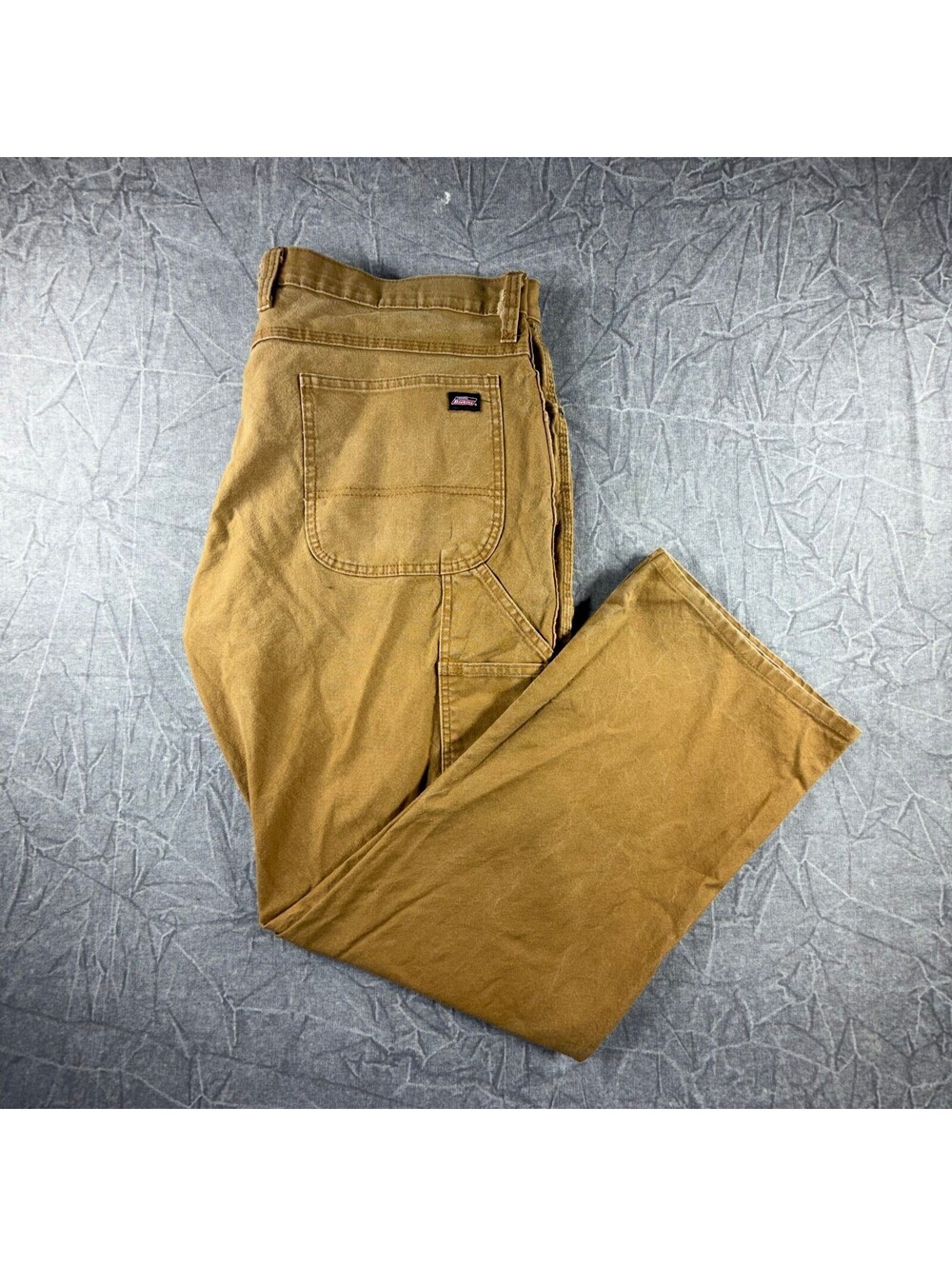 Dickies Utility Distresse Canvas Carpenter Mens 40x32 Brown Pants